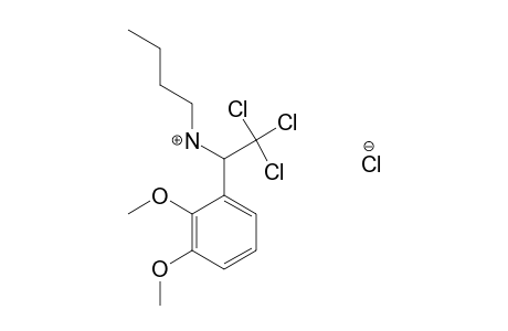 N-BUTYL-2,3-DIMETHOXY-alpha-(TRICHLORMETHYL)BENZYLAMINE, HYDROCHLORIDE