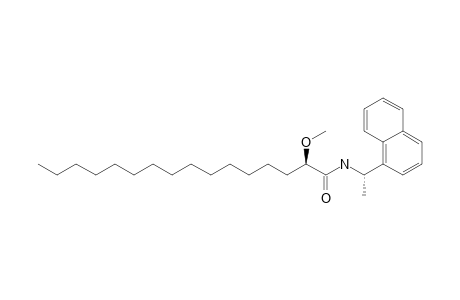 (2R)-2-methoxy-N-[(1S)-1-(1-naphthalenyl)ethyl]hexadecanamide