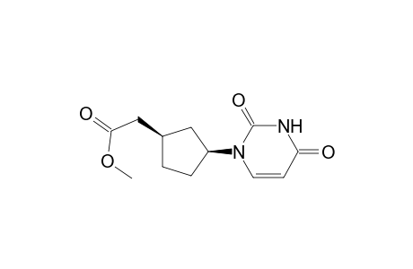 2',3',5'-TRIDEOXY-5'-(METHOXYCARBONYL)-1'-A-CARBAURIDINE;METHYL-CIS-3-(1,2,3,4-TETRAHYDRO-2,4-DIOXOPYRIMIDIN-1-YL)-CYCLOPENTANEACETATE