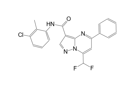 N-(3-chloro-2-methylphenyl)-7-(difluoromethyl)-5-phenylpyrazolo[1,5-a]pyrimidine-3-carboxamide