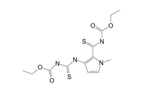 4-{2-[carboxy)thiocarbamoyl)]-1-methylpyrrol-3-yl}-3-thioallophanic acid, diethyl ester