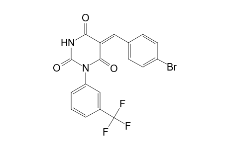 (5Z)-5-(4-bromobenzylidene)-1-[3-(trifluoromethyl)phenyl]-2,4,6(1H,3H,5H)-pyrimidinetrione