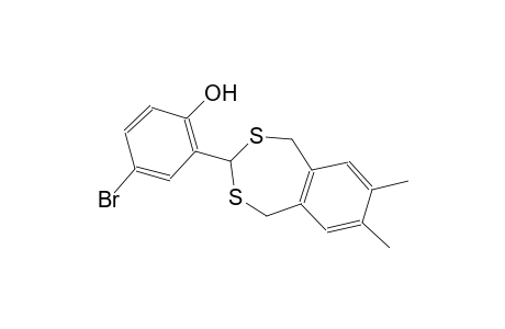 4-Bromo-2-(7,8-dimethyl-1,5-dihydro-2,4-benzodithiepin-3-yl)phenol