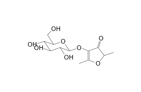 3(2H)-FURANONE, 4-(.BETA.-D-GLUCOPYRANOSYLOXY)-2,5-DIMETHYL-