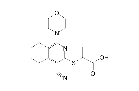 propanoic acid, 2-[[4-cyano-5,6,7,8-tetrahydro-1-(4-morpholinyl)-3-isoquinolinyl]thio]-