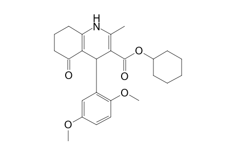 3-Quinolinecarboxylic acid, 4-(2,5-dimethoxyphenyl)-1,4,5,6,7,8-hexahydro-2-methyl-5-oxo-, cyclohexyl ester