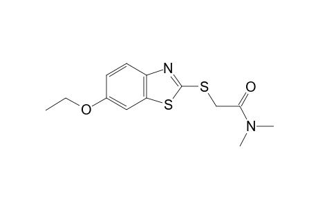 Acetamide, 2-(6-ethoxy-2-benzothiazolyl)thio-N,N-dimethyl-