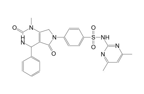 benzenesulfonamide, N-(4,6-dimethyl-2-pyrimidinyl)-4-(1,2,3,4,5,7-hexahydro-1-methyl-2,5-dioxo-4-phenyl-6H-pyrrolo[3,4-d]pyrimidin-6-yl)-