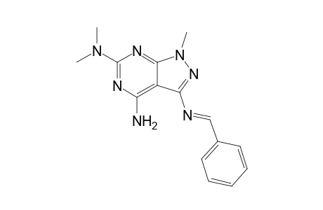 4-AMINO-6-DIMETHYLAMINO-3-PHENYL-AZOMETHINO-1-METHYLPYRAZOLO-[3,4-D]-PYRIMIDINE