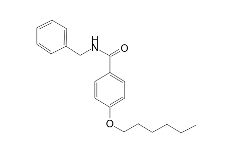 benzamide, 4-(hexyloxy)-N-(phenylmethyl)-