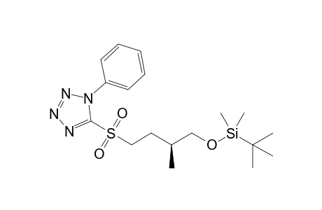 tert-Butyl-dimethyl-[(2S)-2-methyl-4-(1-phenyltetrazol-5-yl)sulfonyl-butoxy]silane