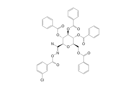 O-(META-CHLOROBENZOYL)-C-(2,3,4,6-TETRA-O-BENZOYL-BETA-D-GLUCOPYRANOSYL)-FORMAMIDOXIME