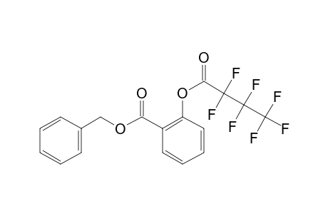 Salicylic acid, o-heptafluorobutyryl-, benzyl ester