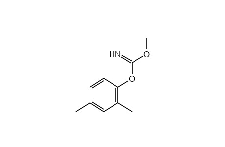 imidocarbonic acid, methyl 2,4-xylyl ester