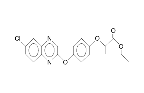 2-(4-[6-Chloro-2-quinoxalinyloxy]-phenoxy)-propanoic acid, ethyl ester