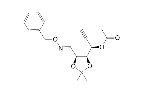 1-[(Benzyloxy)imino]-4-o-acetyl-5,6-dideoxy-2,3-o-isopyopylidene-D-allo-hex-5-yne