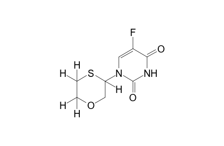 (+/-)-5-fluoro-1-(1,4-oxathian-3-yl)uracil