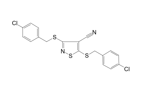 3,5-Bis[(4-chlorobenzyl)sulfanyl]-4-isothiazolecarbonitrile