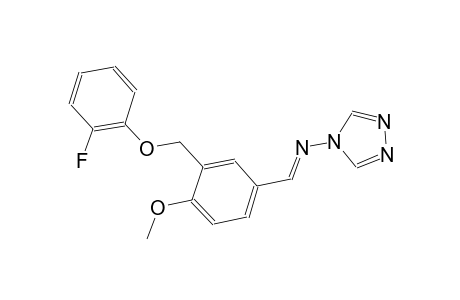 N-((E)-{3-[(2-fluorophenoxy)methyl]-4-methoxyphenyl}methylidene)-4H-1,2,4-triazol-4-amine