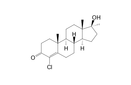 4-Androsten-4-chloro-17α-methyl-17β-ol-3-one