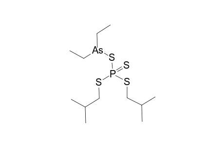 diisobutyl ((diethylarsaneyl)thio)phosphonotrithioate