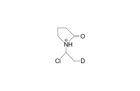 1-(1-Chloro-2-deuterio-ethyl)-2-pyrrolidinone cation