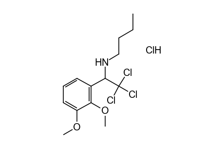 N-BUTYL-2,3-DIMETHOXY-alpha-(TRICHLORMETHYL)BENZYLAMINE, HYDROCHLORIDE
