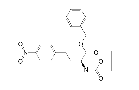 (2S)-2-(tert-butoxycarbonylamino)-4-(4-nitrophenyl)butyric acid benzyl ester