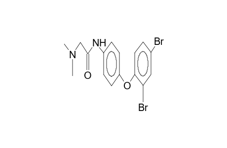 2,4-Dibromo-4'-(2-dimethylaminoacetamido)diphenyl ether