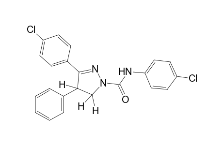4'-chloro-3-(p-chlorophenyl)-4-phenyl-2-pyrazoline-1-carboxanilide
