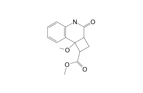 Methyl[8b-methoxy-3-oxo-1,2,2a,3,,4,8b-hexahydro-cyclobuta[c]quinolin-1-yl]-carboxylate