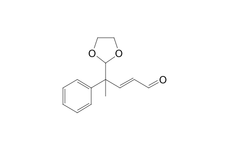 (E)-4-(1,3-dioxolan-2-yl)-4-phenyl-2-pentenal