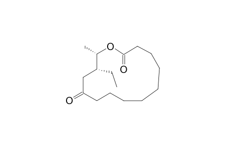 (13R,14S)-13-ethyl-14-methyl-1-oxacyclotetradecane-2,11-dione