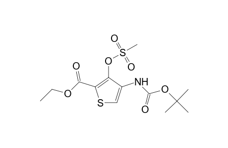 2-Thiophenecarboxylic acid, 4-[[(1,1-dimethylethoxy)carbonyl]amino]-3-[(methylsulfonyl)oxy]-, ethyl ester