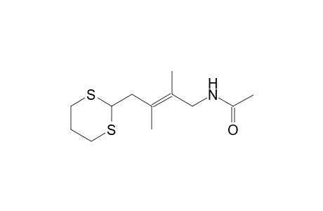 2-[4-Acetylamino-2,3-dimethyl-2(E)-butenyl)-1,3-dithiacyclohexane