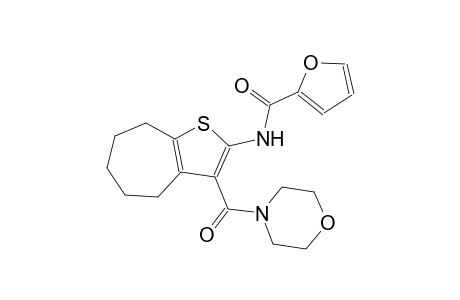 N-[3-(4-morpholinylcarbonyl)-5,6,7,8-tetrahydro-4H-cyclohepta[b]thien-2-yl]-2-furamide