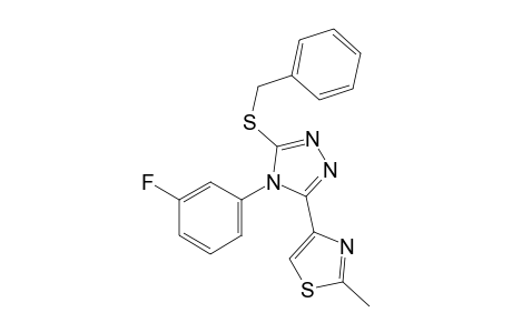 3-(benzylthio)-4-(m-fluorophenyl)-5-(2-methyl-4-thiazolyl)-4H-1,2,4-triazole