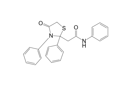 2-(4-keto-2,3-diphenyl-thiazolidin-2-yl)-N-phenyl-acetamide