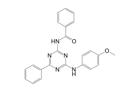 N-[4-(4-METHOXYPHENYLAMINO)-6-PHENYL-1,3,5-TRIAZIN-2-YL]-BENZAMIDE