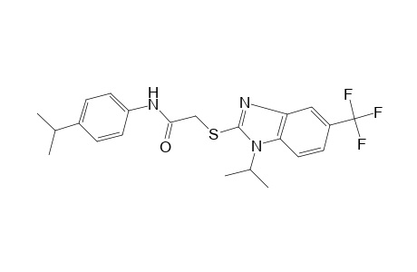 4'-isopropyl-2-{[1-isopropyl-5-(trifluoromethyl)benzimidazol-2-yl]thio}acetanilide