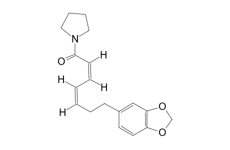 N-[7-(3',4'-METHYLENEDIOXYPHENYL)-2Z,4Z-HEPTADIENOYL]-PYRROLIDINE
