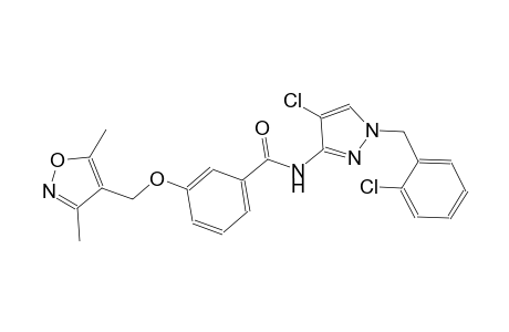 benzamide, N-[4-chloro-1-[(2-chlorophenyl)methyl]-1H-pyrazol-3-yl]-3-[(3,5-dimethyl-4-isoxazolyl)methoxy]-