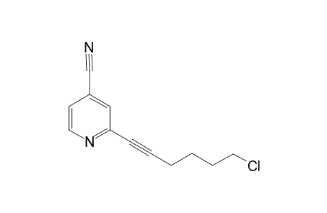 2-(6-Chlorohex-1-yn-1-yl)isonicotinonitrile