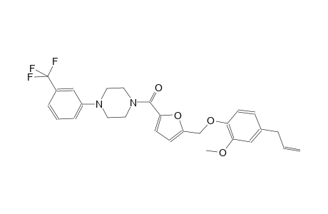 1-{5-[(4-allyl-2-methoxyphenoxy)methyl]-2-furoyl}-4-[3-(trifluoromethyl)phenyl]piperazine