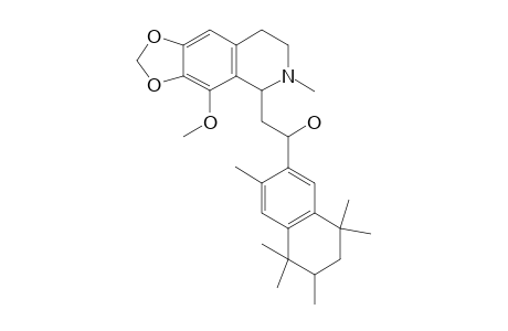 1-(1,1,2,4,4,7-hexamethyltetralin-6-yl)-2-(4-methoxy-6-methyl-7,8-dihydro-5H-[1,3]dioxolo[4,5-g]isoquinolin-5-yl)ethanol