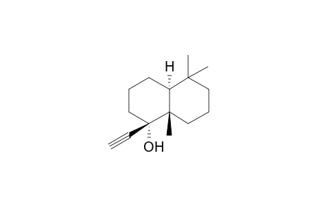 (+-)-(8a.alpha)-5.beta.-Ethynyl-1,1,4a.beta.-trimethyldecahydronaphthalen-5.alpha.-ol