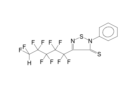 3-(5H-DECAFLUOROPENTYL)-5-PHENYL-1,2,5-THIADIAZOLIN-2-THIONE-4