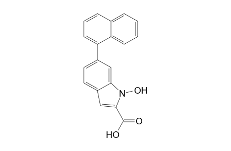 1-Hydroxy-6-(naphthalen-1-yl)-1H-indole-2-carboxylic acid