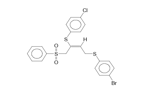 (E)-4-[(p-bromophenyl)thio]-2-[(p-chlorophenyl)thio]-1-(phenylsulfonyl)-2-butene