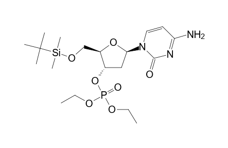 5'-o-(Tert-butyldimethylsilyl)-2'-deoxycytidine, 3'-(diethyl phosphate]